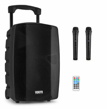 Vonyx VSP200 Batterih�yttaler med tr�dl�se mikrofoner
